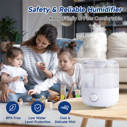 US Local 3L Mechanical Humidifier  Low Water Level Protection BPA Free