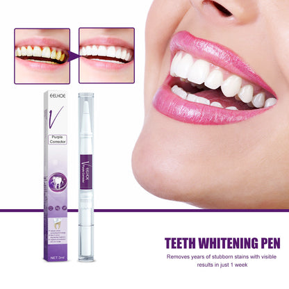 US Local EELHOE V34 Purple Toothbrush Oral Cleaning Tooth Cleaner, Stain Removal, Radiant Teeth, Oral Care Tooth Pen