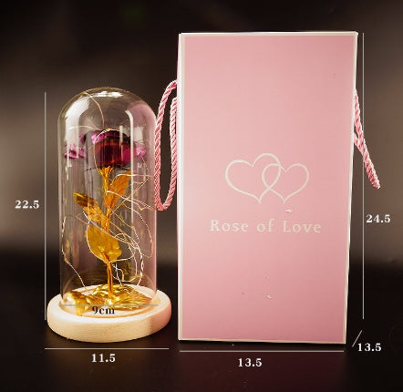 Little Prince Rose Glass Cover