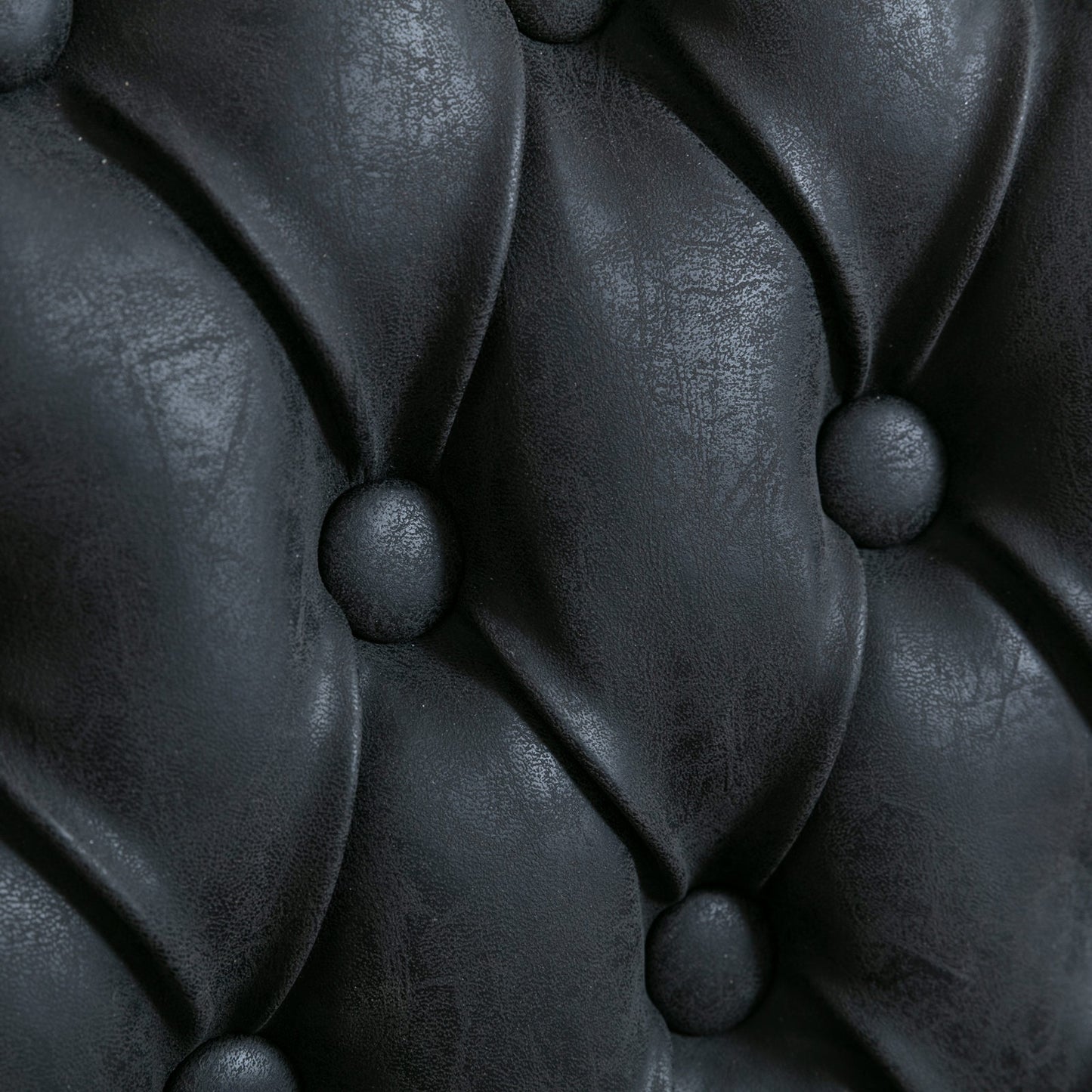 US Local French Style Solid Wood Frame Antique Painting, PU Artificial Leather Decoration