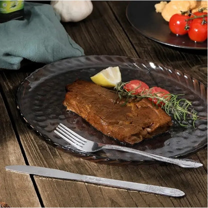 US Local Product Name  Deluxe Premium Cutlery Flatware Set For The Home  Stainless Steel Cutlery Service With 1 Dinner Fork, 1 Dinner Knife, 1 Dinner Spoon And 1 Tea Spoon  Durable, Elegant And Rust  Resista