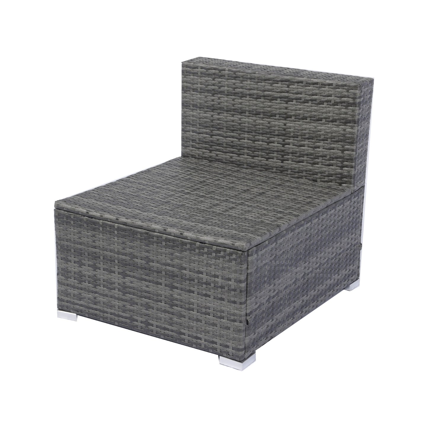 US Local 7-Piece Patio Set W Retractable Canopy  Wicker Rattan Sectional Sofa