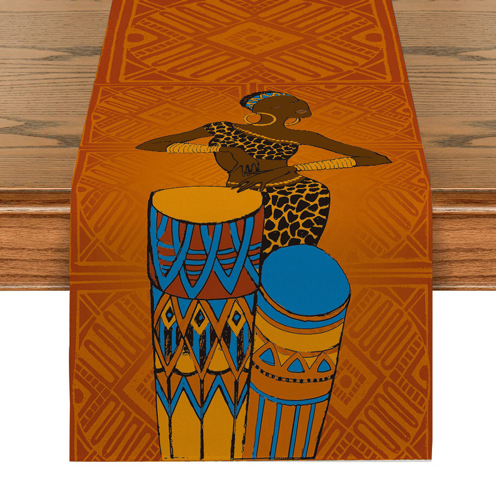 Table Runner National Geometric Tea Table