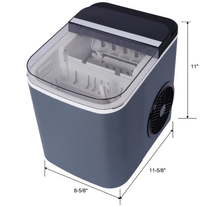 US Local Ice Maker Countertop, Portable Ice Machine, Self-Cleaning Ice Makers With Basket And Scoop, 9 Cubes In 6 Mins, 26 Lbs Per Day, Ideal For Home, Kitchen,ETL And FDA Certificate.