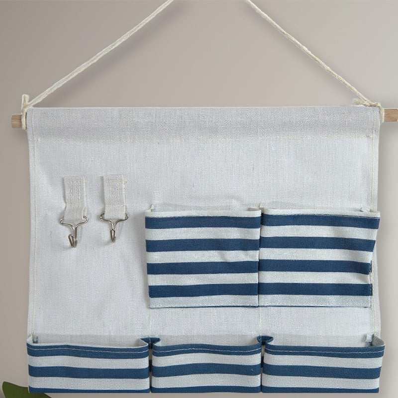 US Local Seven Pockets Storage Hanging Bag-Blue 5002