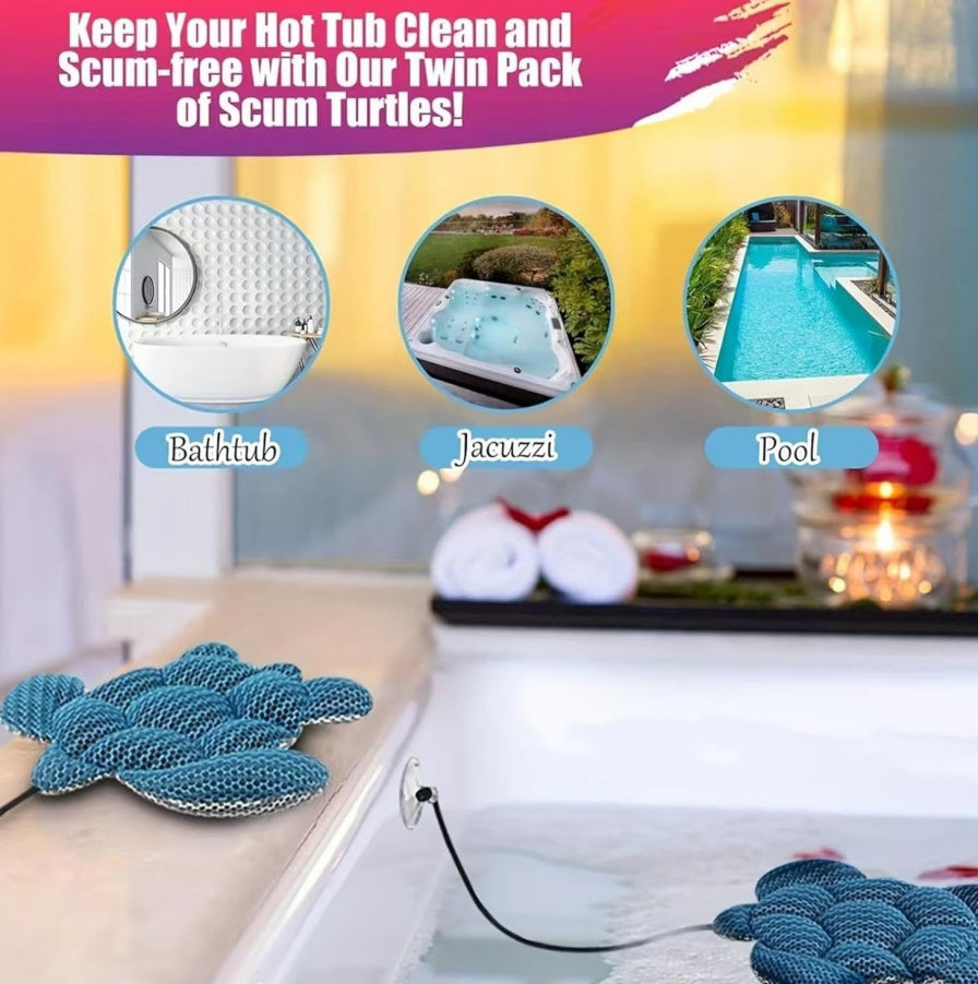 US Local Hot Tub Cleaning Sponge - Foam Sponge Scum Absorber, Reusable Cleaning Sponge For Pool, Spa Or Hot Tub To Collect Dirt, Remove Grime And Oil
