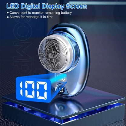 US Local Portable Electric Shaver With LED Digital Display Type-C Rechargeable