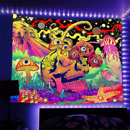 Thrilling Tapestry Fluorescent Luminous Psychedelic