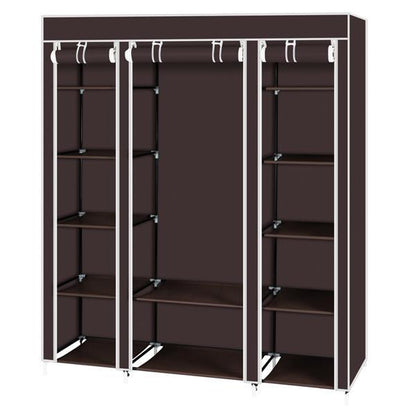 US Local Non Woven Wardrobe With 5 Layers And 12 Compartments