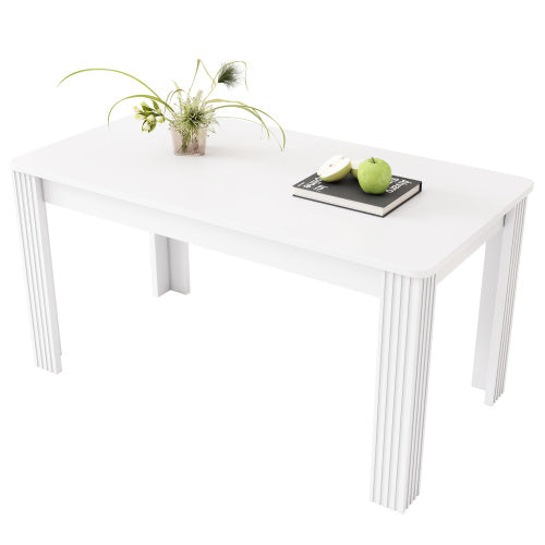 UK Local 4 Seater Dining Room Table, MDF Wood Rectangle Modern Kitchen Dining,Room Furniture Unit, Small Kitchen Table,Coffee Table,Small Table For Home