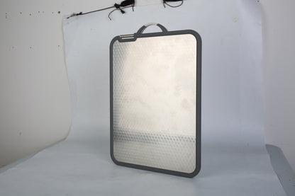 US Local 2Pcs Double Sided Cutting Board Stainless Steel PP Chopping Board Lightweight Kitchen Cutting Board Mesh Design With Grinding Zone Knife Sharpener Handle Dishwasher Safe