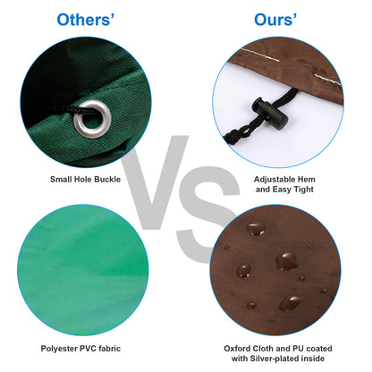 1Pc 70Inch Or 64Inch 210D Waterproof Outdoor BBQ Grill Cover Windproof Dustproof Patio Gas Grill Oven Protector Oxford Cloth Garden