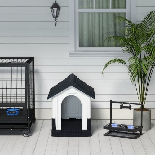 UK Local PawHut Outside Dog Kennel House, For Miniature Dogs, 64.5 X 57 X 66cm