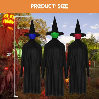 US Local Halloween Black Witches With Change Colors