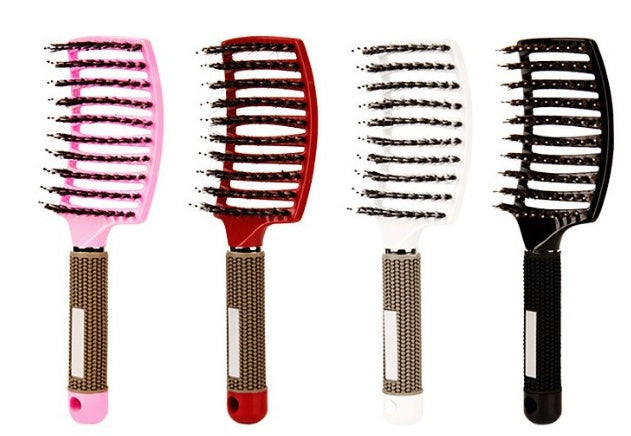 US Local Hairbrush Anti Klit Brushy Haarborstel Women Detangler Hair Brush Bristle Nylon Scalp Massage  Teaser Hair Brush Comb