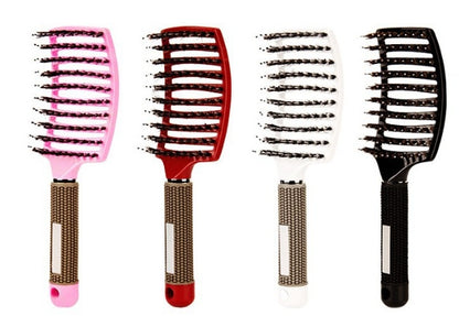 US Local Hairbrush Anti Klit Brushy Haarborstel Women Detangler Hair Brush Bristle Nylon Scalp Massage  Teaser Hair Brush Comb