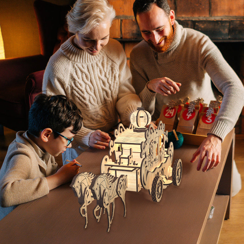 US Local Home Fashion Simple Princess Amelia Carriage Modeling Puzzle Toys