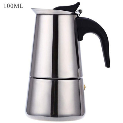Stainless Steel Coffee Pot Mocha Espresso Latte Percolator