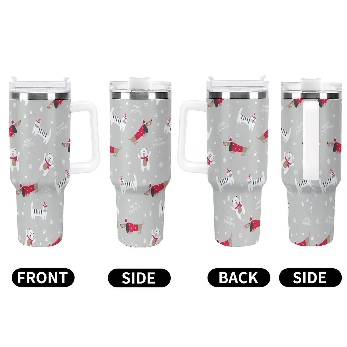 POD US Local 40oz Large Capacity Car Cup Christmas Pets