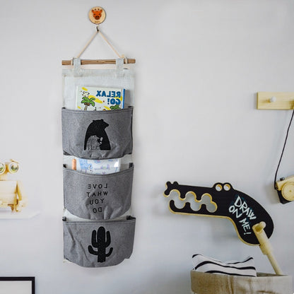 US Local Cartoon Three-layer Hanging Storage-Gray 5064