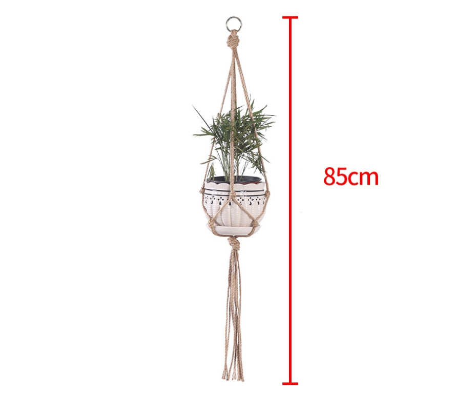 USA Local Hand-woven plant hanging basket cotton rope sling basket