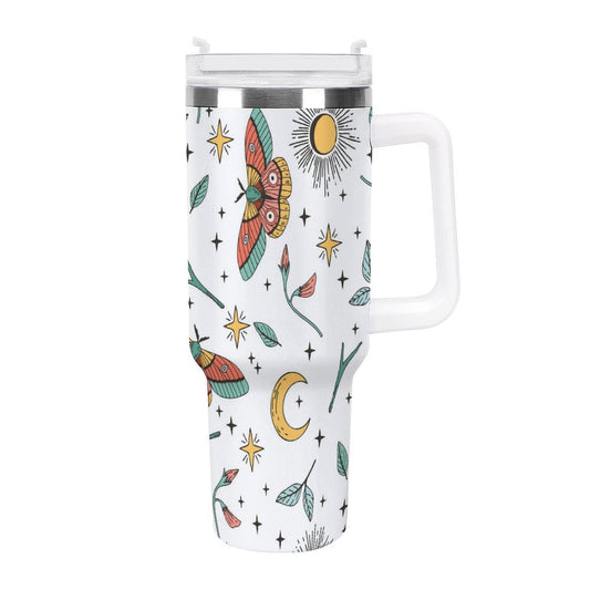 PHDT00483 POD US Local Tumbler 40oz Large Capacity Car Cup Color, Butterfly, Style