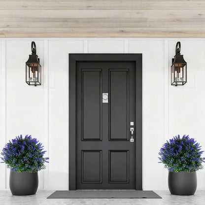 US Local 2 Packs Artificial Lavender Topiary Ball Trees UV Resistant Artificial Shrubs Fake Plants Evergreen Artificial Bush With Ground Spike For Indoor Outdoor Front Porch Garden