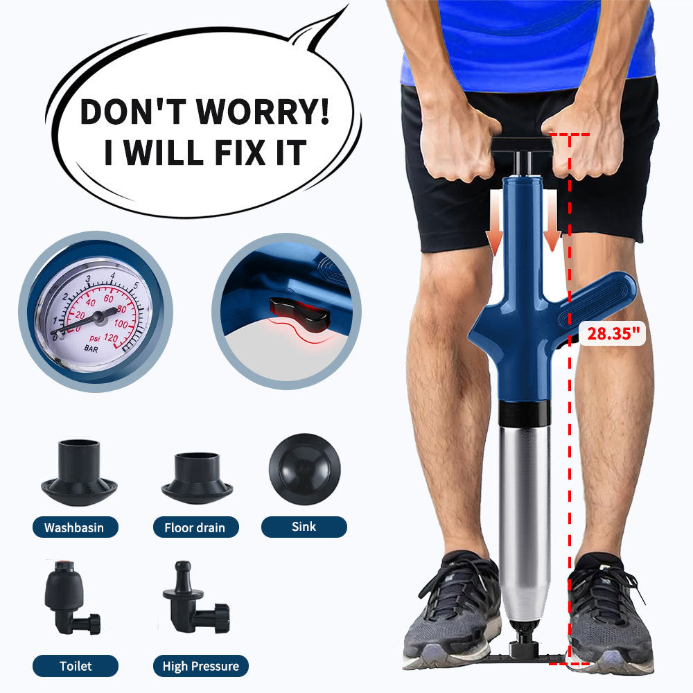 US Local High Pressure Air Toilet Unclogged For Toilets, Bathroom Floors, Sinks, And Pipe Blockages