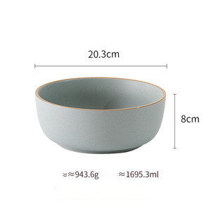 US Local Pure Color Matte Ceramic Plate
