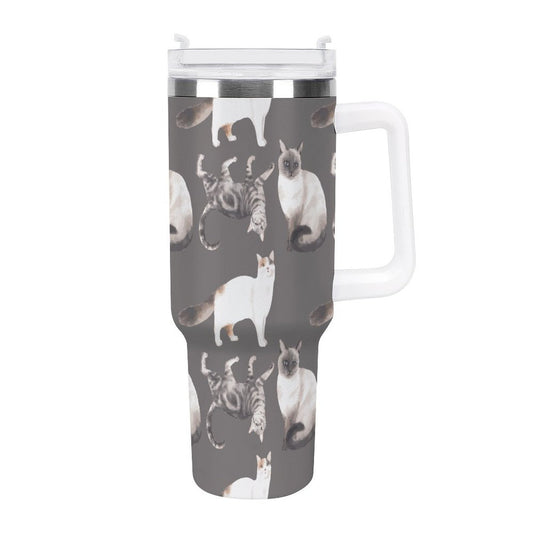 POD US Local Tumbler 40 oz Large Capacity Car Cup Cat 03