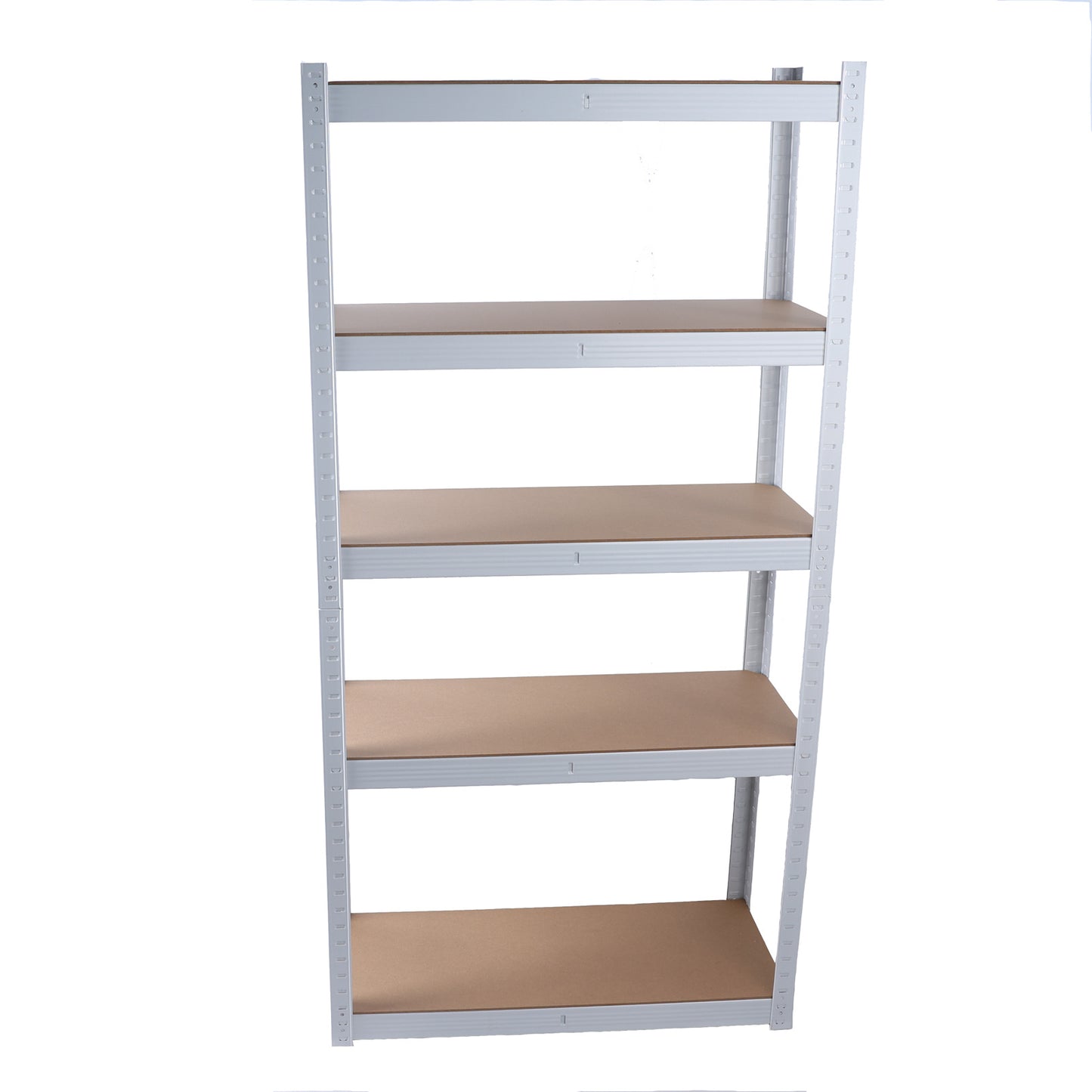 US Local 5 Layers Laminated White Metal Shelving Unit Adjustable Garage Storage Utility Rack Heavy Duty Shelf