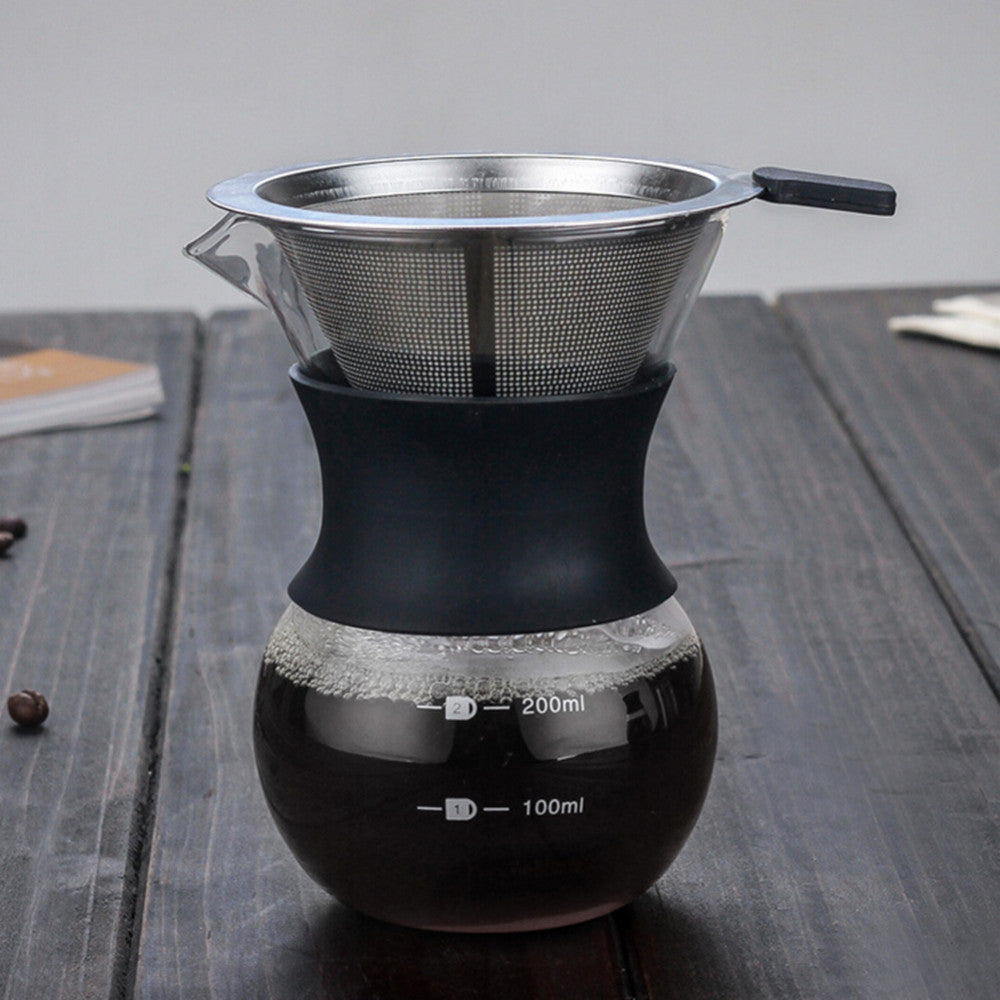 One-piece coffee drip pot