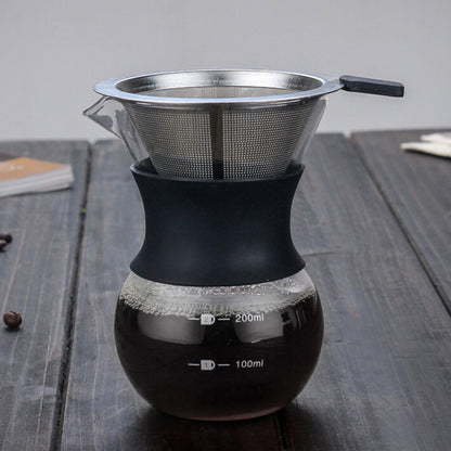One-piece coffee drip pot
