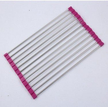 US Local Folding Kitchen Drain Sink Rack Stainless Steel