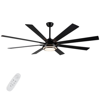 US Local Metallic Black Ceiling Fan