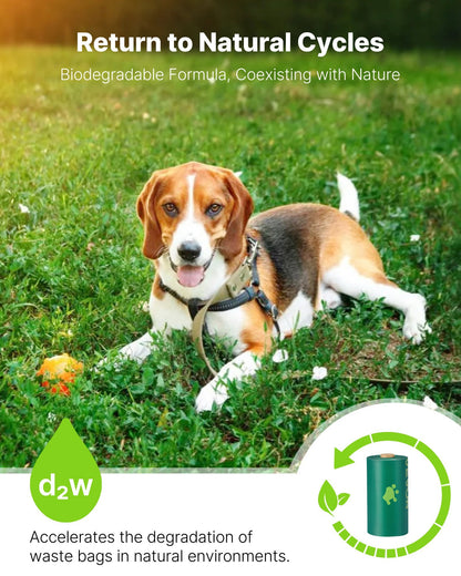 US Local Thick Dog Poop Waste Bags Refill Rolls 270PCS Lavender Scented Biodegradable