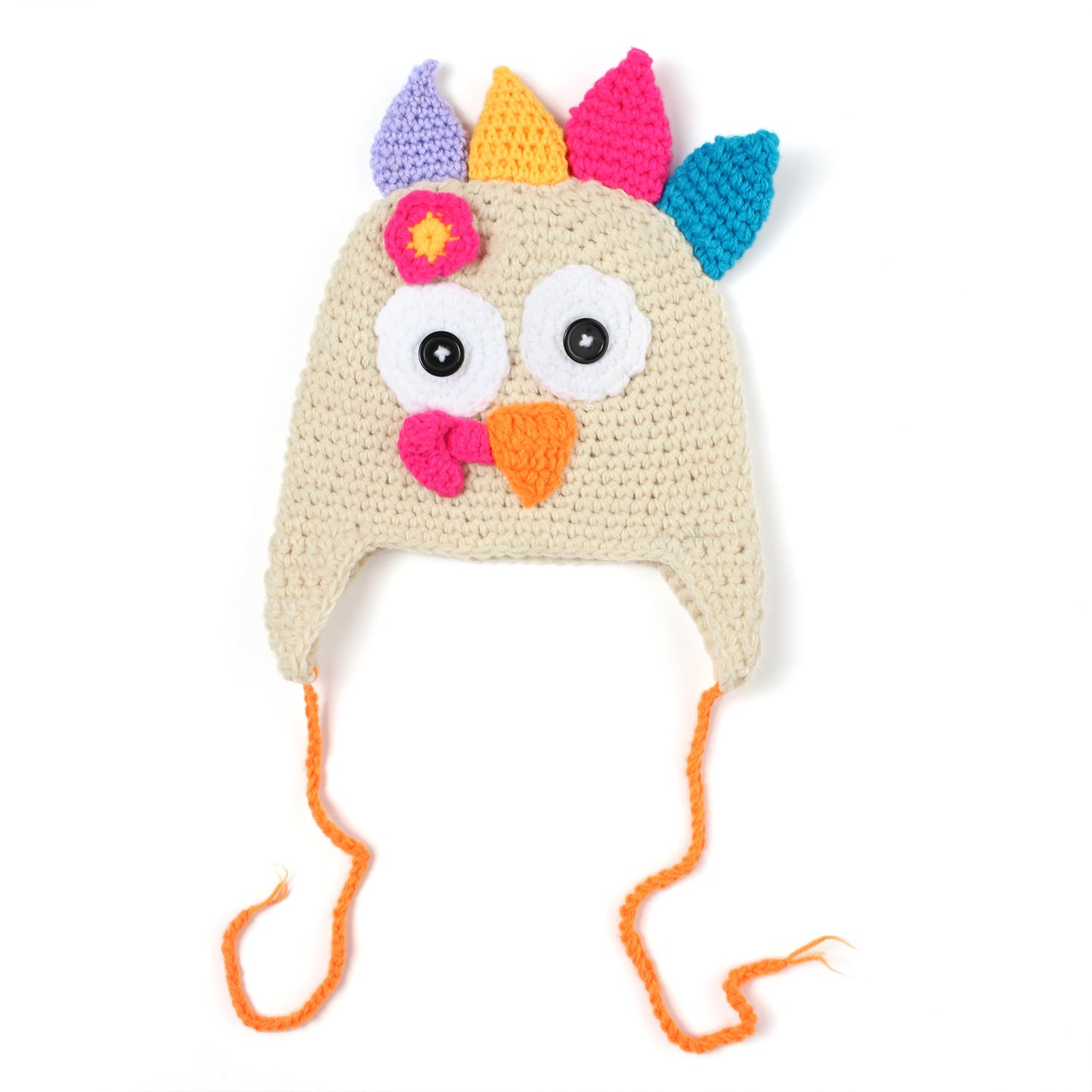 Baby Thanksgiving hand-woven turkey hat