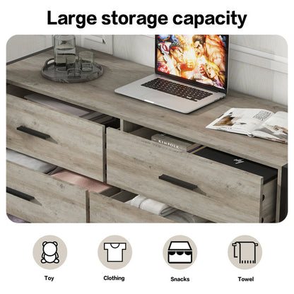 US Local Wooden Dresser With 6 Drawers, Wooden Lockers