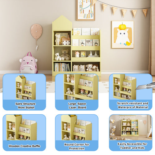 US Local Children's Wooden Bookshelf