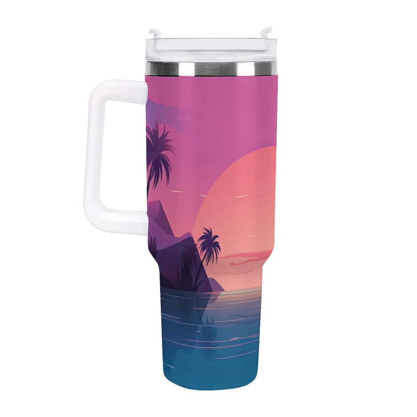 PHDT00535 POD US Local Tumbler 40oz Large Capacity Car Cup Island, Dusk