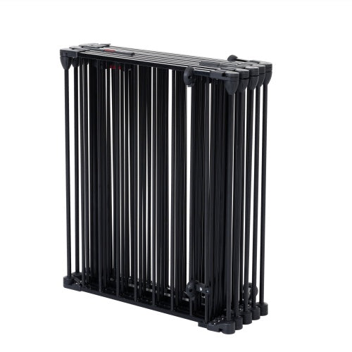 US Local 200 Adjustable Safety Gate 8 Panels Play Yard Metal Doorways Fireplace Fence Christmas Tree Fence Gate For House Stairs Gate Prohibited Area Fence