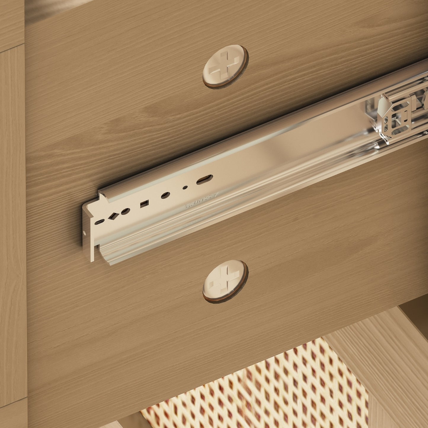 US Local 6 Drawers Rattan Dresser Rattan Drawer, Bedroom,Living Room