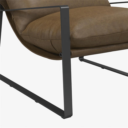 US Local Gatsby Upholstered Sling Accent Chair