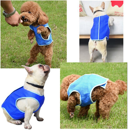 US Local Dog Summer Cooling Vest, Pet Cooling Clothes Dog Cat Cooling Vest, Summer Heat Relief Vest Pet Dog Clothes Summer Clothes For Dogs Dog Cooling Vest