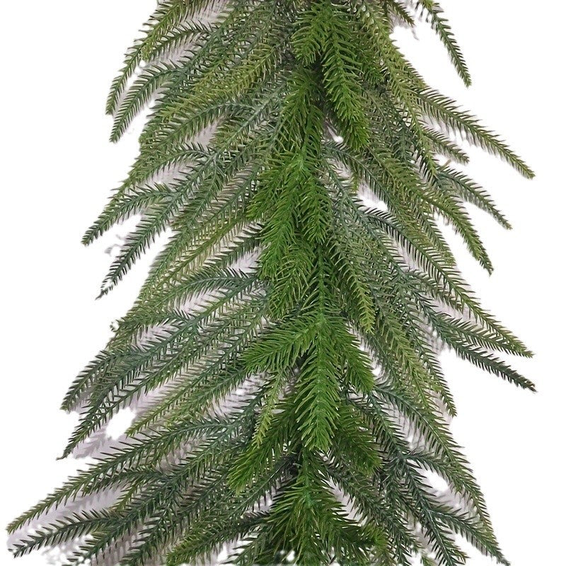 Christmas Decoration Soft Rubber Pine And Cypress Rattan Door Hanging