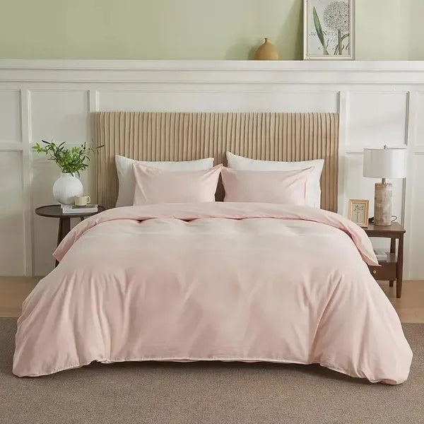 US Local Serta Simply Clean Pleated Duvet Cover Queen