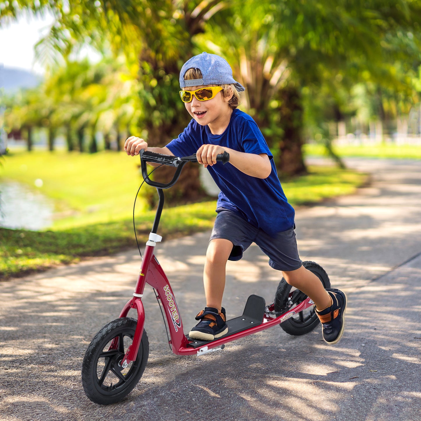 US Local Kick Scooter for Kids 5-12 Years Old with Adjustable Height Handlebar