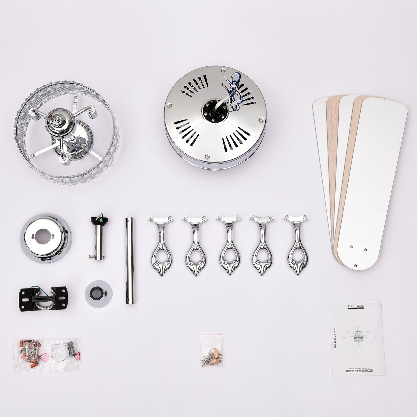 US Local 3-Light Chrome Drum Shade LED Ceiling Fan Remote, Traditional Farmhouse Rustic Industrial Bohemian Country Cottage Transitional Glam For Home, Kitchen, Living Room