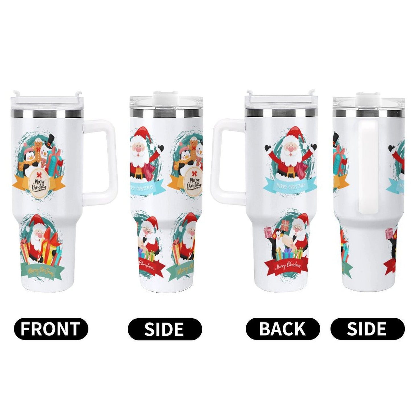 PHDT00338 POD US Local Tumbler 40 oz Large Capacity Car Cup Christmas, Santa