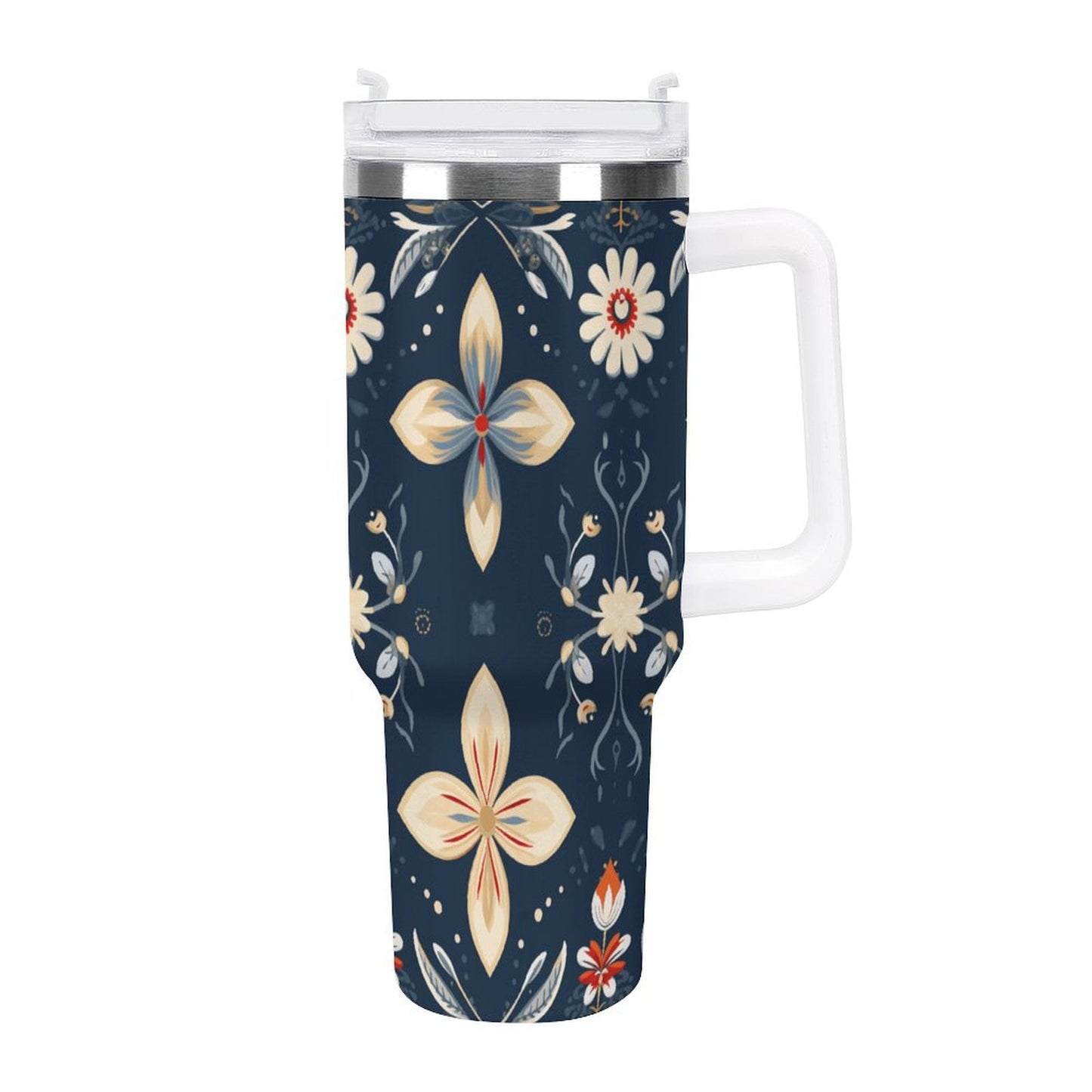 PHDT00369 POD US Local Tumbler 40 oz Large Capacity Car Cup Flowers